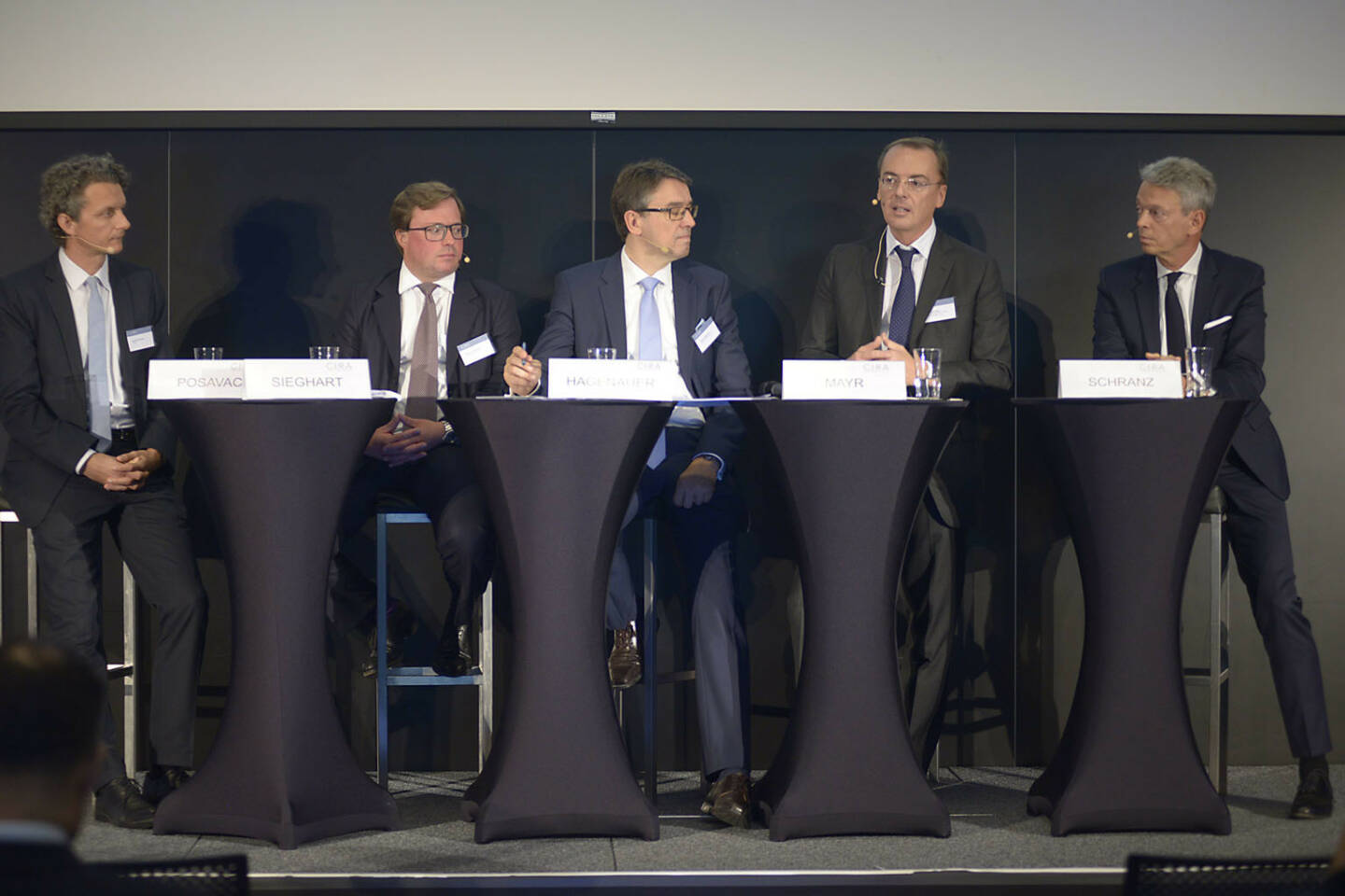 Andreas Posavac (Ipreo), Michael Sieghart (Petrus Advisers), Harald Hagenauer (Österreichische Post), Andreas Mayr (Dorda Brugger Jordis), Ronald Schranz (Brunswick Austria & CEE GmbH)