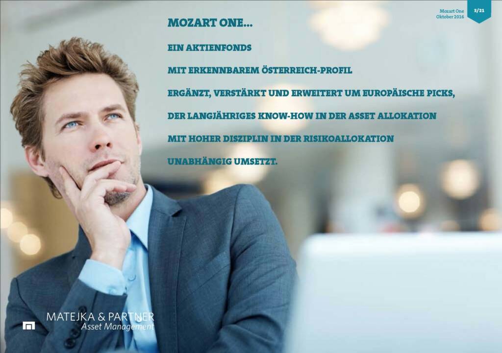 Wolfgang Matejka (Mozart One) - Ein Aktienfonds (25.10.2016) 
