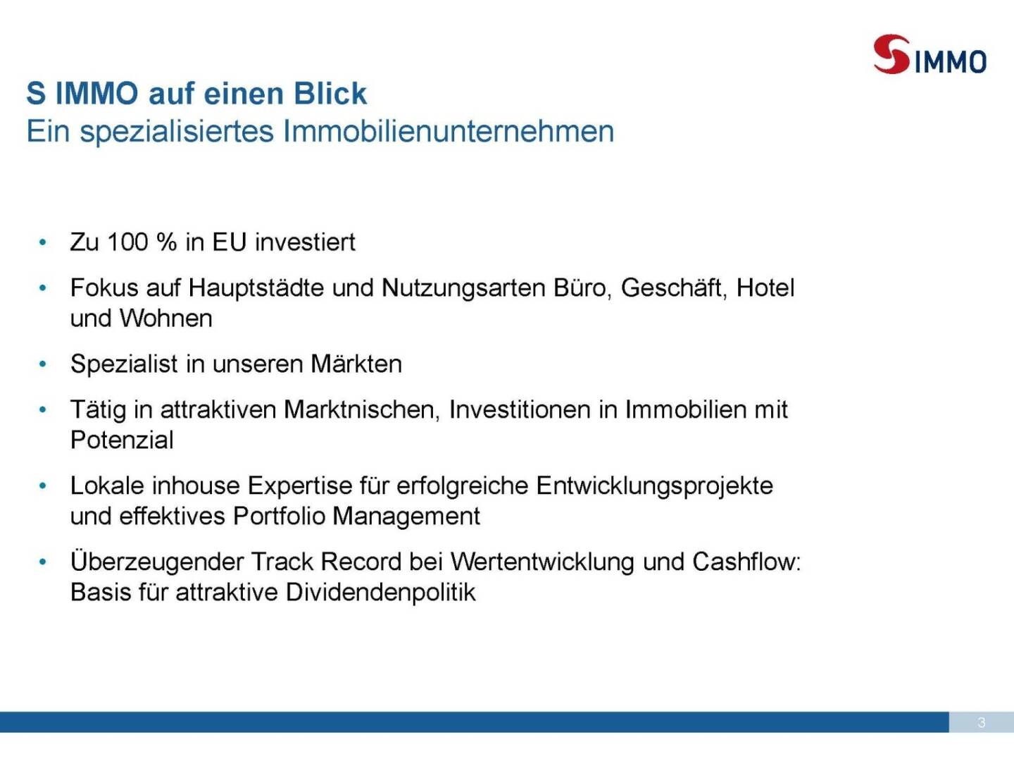 S Immo - Auf einen Blick