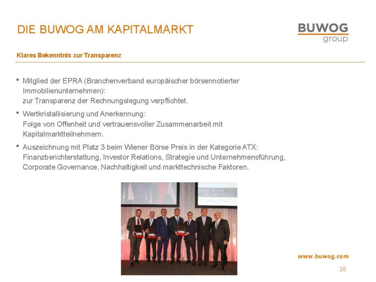 Buwog Group - Kapitalmarkt