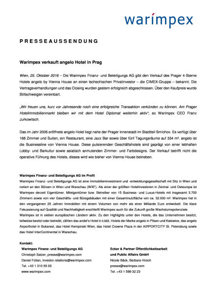 Warimpex verkauft angelo Hotel in Prag, Seite 1/1, komplettes Dokument unter http://boerse-social.com/static/uploads/file_1928_warimpex_verkauft_angelo_hotel_in_prag.pdf (25.10.2016) 