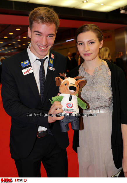 Andreas Onea (AUT) and his girlfriend Photo: GEPA pictures/ Walter Luger (28.10.2016) 