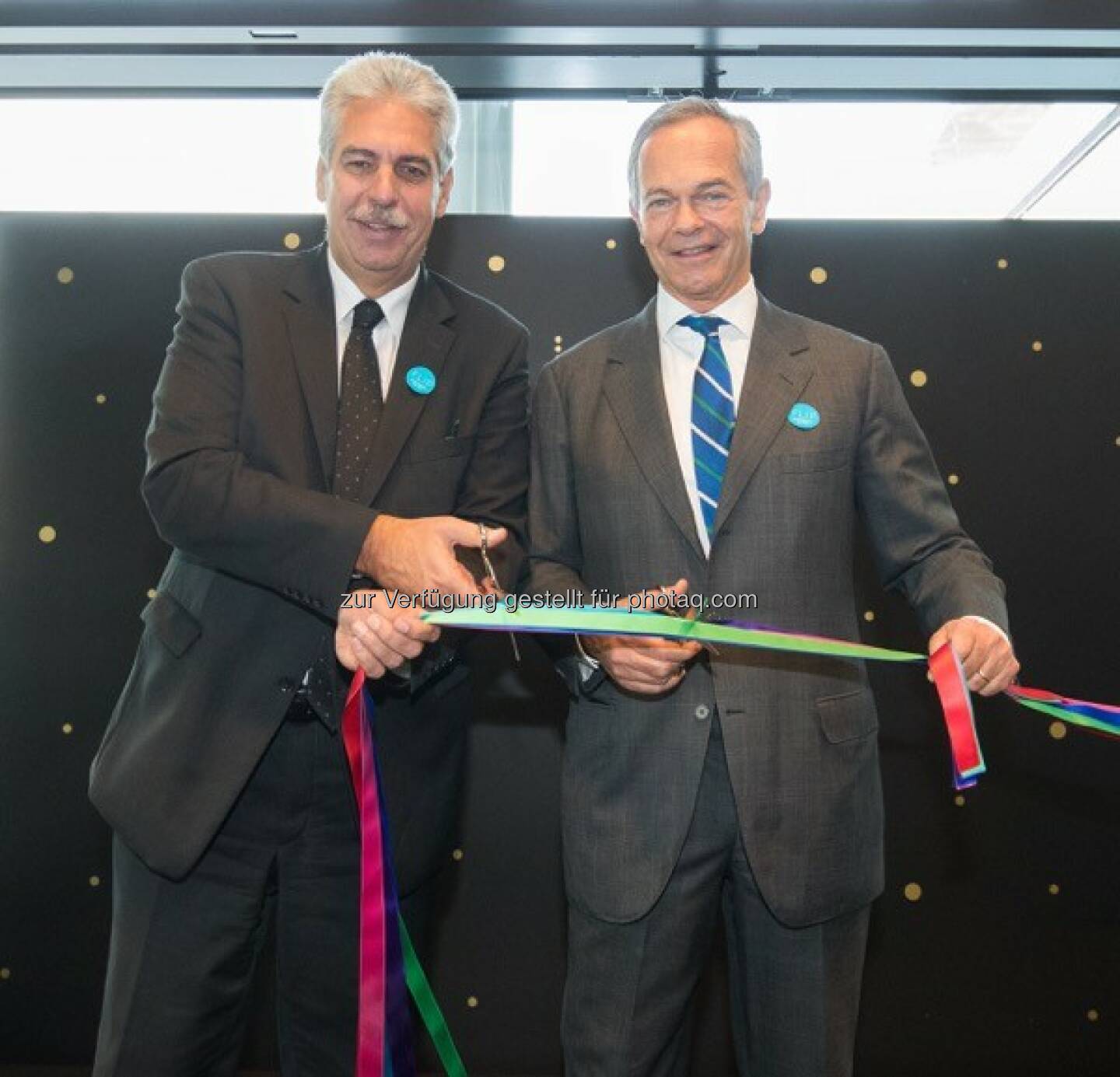 Hans Jörg Schelling (Finanzminister), Andreas Treichl (CEO Erste Group) : Weltweit erster Financial Life Park startet am Erste Campus : Fotocredit: Erste Bank/Hinterramskogler