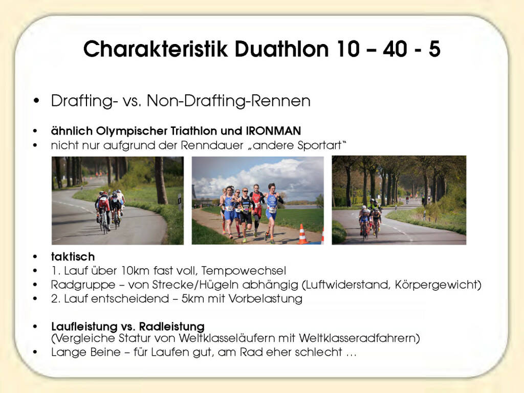 Charakteristik Duathlon - Sandrina Illes (15.11.2016) 