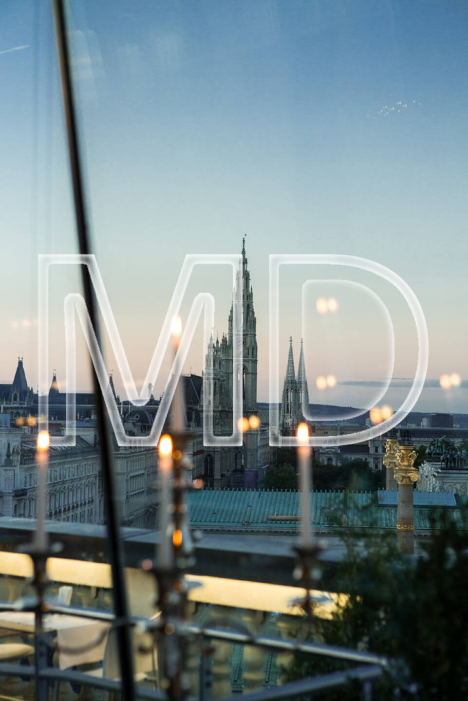 Rathaus, Dämmerung, Wien