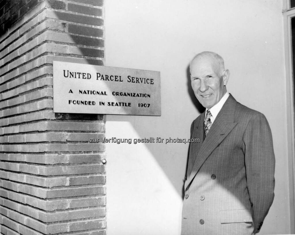 UPS Gründer James E. Casey in die Logistics Hall of Fame aufgenommen, © Aussender (02.12.2016) 