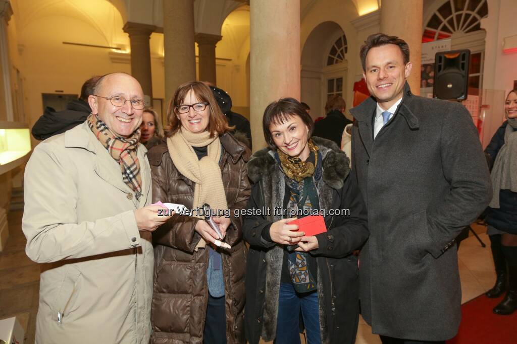Ludwig Nießen - Henriette Lininger, Edith Franc, Christoph Boschan - Wiener Börse Punsch 2016, © Wiener Börse AG/APA-Fotoservice/Tanzer (02.12.2016)