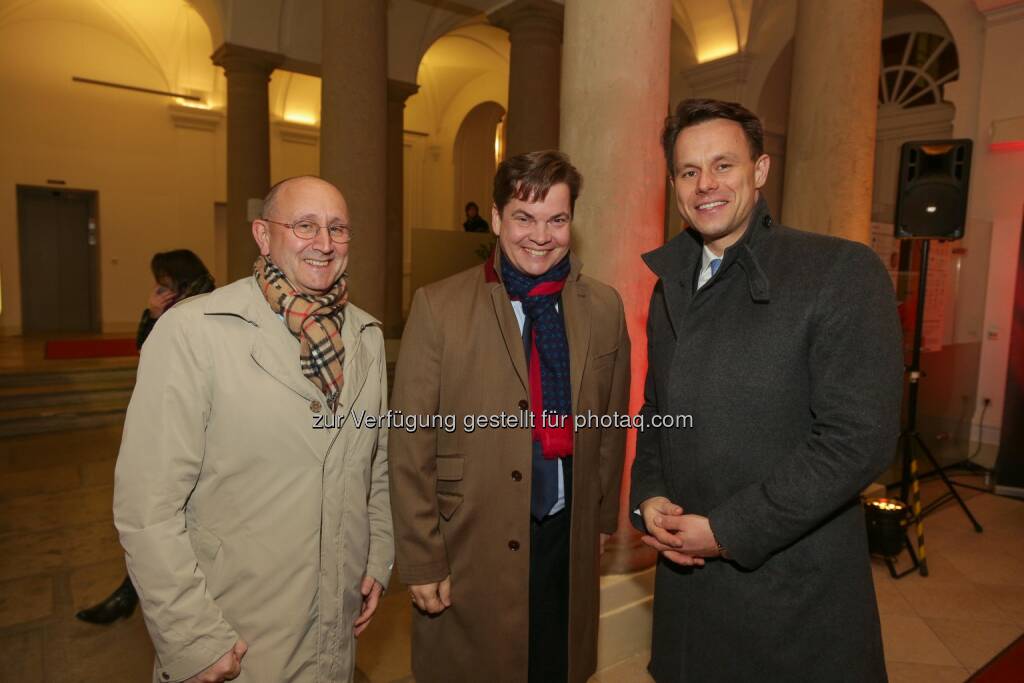 Ludwig Nießen CTO und COO Wiener Börse AG, Christoph Neumayer Generalsekretär Industriellenvereinigung und Christoph Boschan CEO Wienr Börse, © Wiener Börse AG/APA-Fotoservice/Tanzer (02.12.2016)