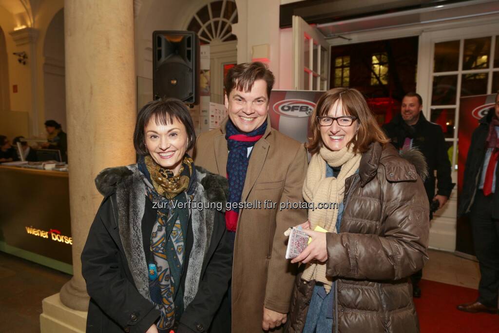 Edith Franc, Christoph Neumayer, Henriette Lininger, Wiener Börse Punsch 2016, © Wiener Börse AG/APA-Fotoservice/Tanzer (02.12.2016) 