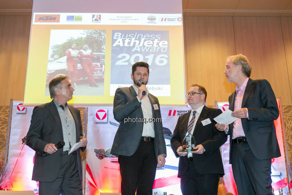 Hans Huber, Damian Izdebski (techbold technology group), Gregor Rosinger (Rosinger Group), Christian Drastil (BSN), © Martina Draper/photaq (06.12.2016) 