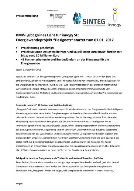 BMWi gibt grünes Licht für innogy SE, Seite 1/3, komplettes Dokument unter http://boerse-social.com/static/uploads/file_2006_bmwi_gibt_grünes_licht_für_innogy_se.pdf (06.12.2016) 