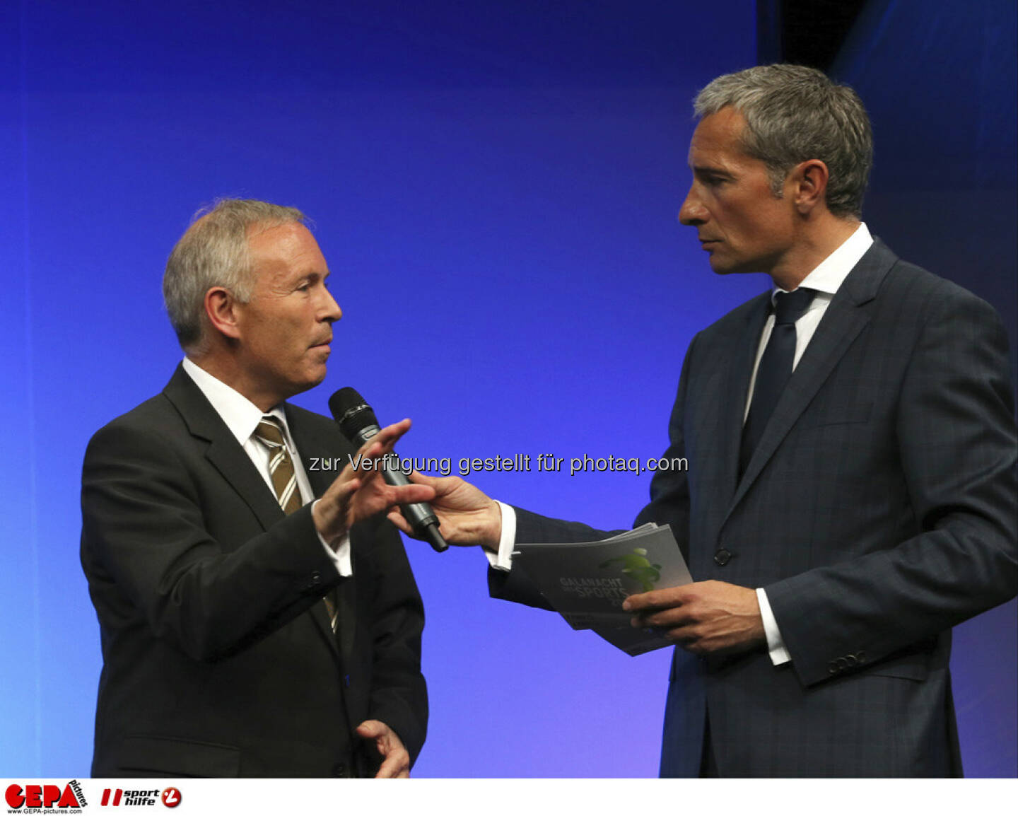 Praesident Christian Purrer (ASVOE Steiermark) und Moderator Rainer Pariasek, Foto: GEPA pictures/ Markus Oberlaender