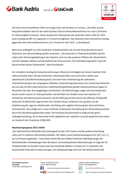Bank Austria Konjunkturindikator: Deutliche Belebung zum Jahresende – Konjunktur bleibt 2017 in Schwung, Seite 2/5, komplettes Dokument unter http://boerse-social.com/static/uploads/file_2021_bank_austria_konjunkturindikator.pdf (15.12.2016) 