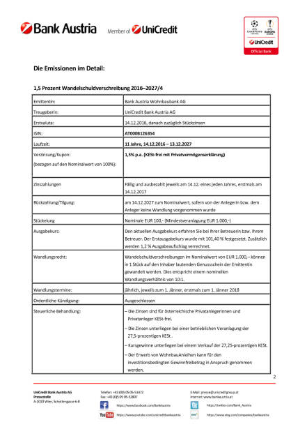 Neue Wohnbauanleihe der Bank Austria Wohnbaubank, Seite 2/3, komplettes Dokument unter http://boerse-social.com/static/uploads/file_2022_neue_wohnbauanleihe_der_bank_austria_wohnbaubank.pdf (15.12.2016) 