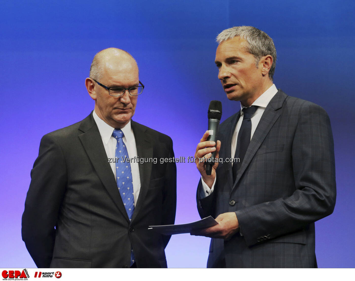 Praesident Stefan Herker (Sportunion Steiermark) und Moderator Rainer Pariasek, Foto: GEPA pictures/ Markus Oberlaender