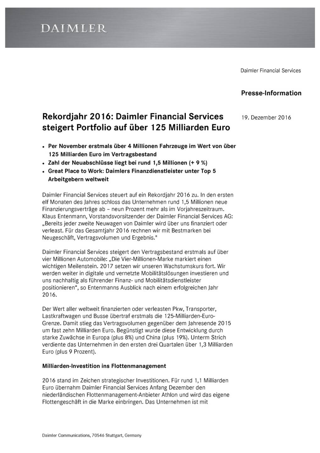 Daimler: Rekordjahr 2016, Seite 1/2, komplettes Dokument unter http://boerse-social.com/static/uploads/file_2031_daimler_rekordjahr_2016.pdf