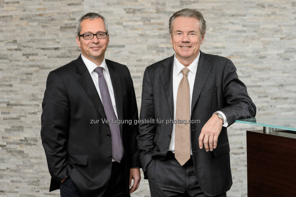 Norman Lemke und Horst Güdel, Gründer und Vorstände der RWB Group AG - RWB Group AG: Bedeutende europäische Auszeichnung für die RWB Group, Oberhachinger Unternehmen erhält Private Equity Exchange Award in Silber (Bild: Blende11 Fotografen), © Aussendung (20.12.2016) 