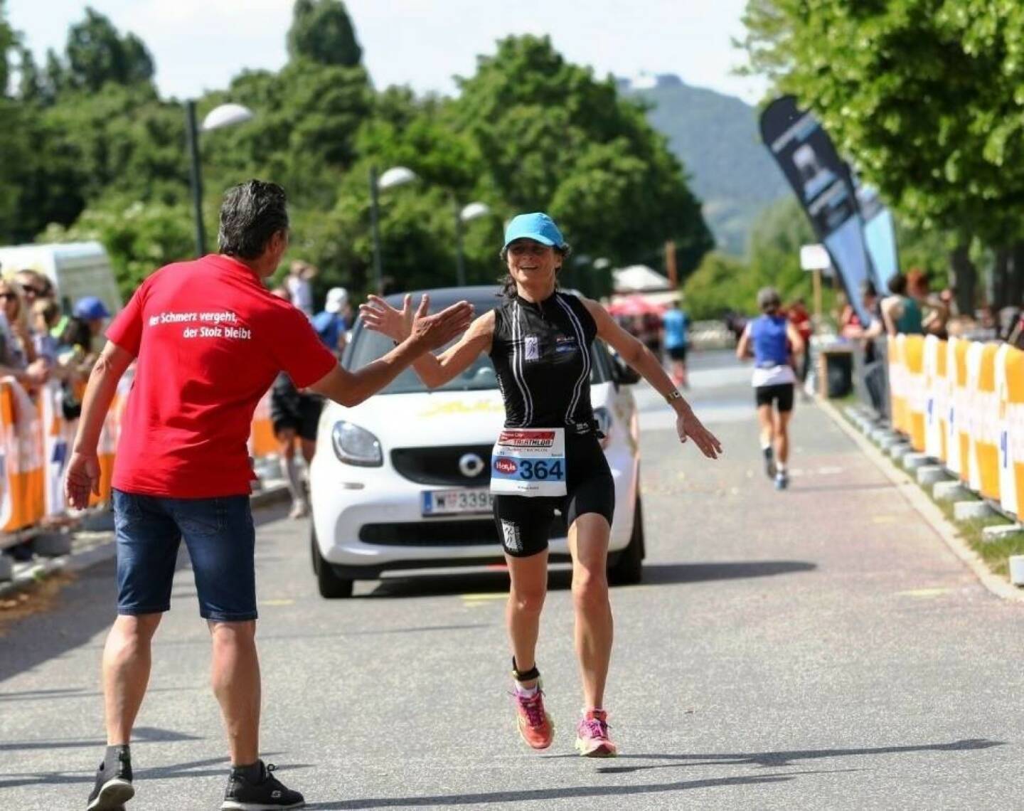 Anna Kohns: Mein Sportschnappschuss des Jahres! beim Vienna City Triathlon mit Gerhard Seidl - Voten und/oder auch sich selbst nominieren unter http://www.facebook.com/groups/Sportsblogged