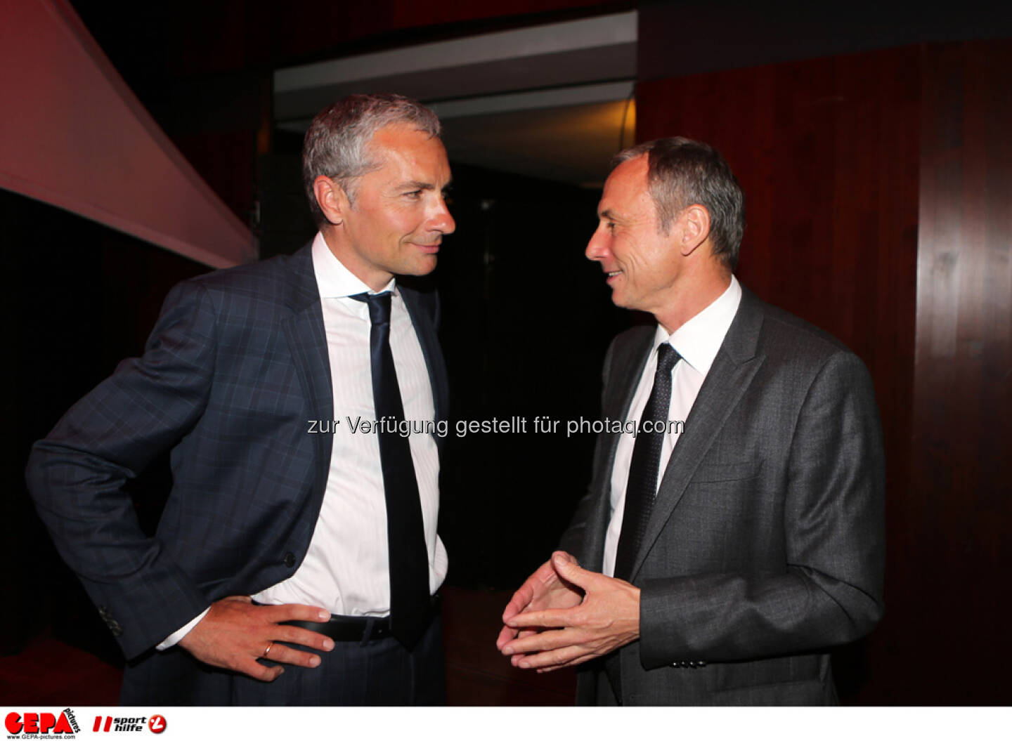 Rainer Pariasek und Geschaeftsfuehrer Anton Schutti (Sporthilfe), Foto: GEPA pictures/ Markus Oberlaender