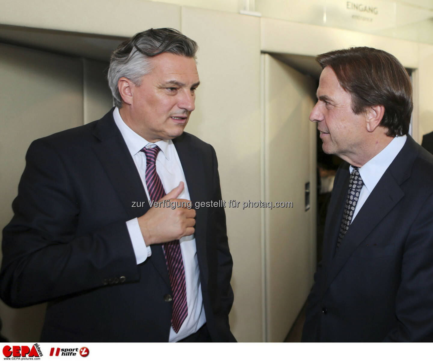 Chefredakteur Hubert Patterer (Kleine Zeitung) und Landeshauptmann Franz Vove, Foto: GEPA pictures/ Markus Oberlaender