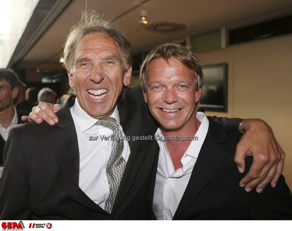 Helmut Mitter und Trainer Michael Pircher (OESV), Foto: GEPA pictures/ Markus Oberlaender (08.05.2013) 