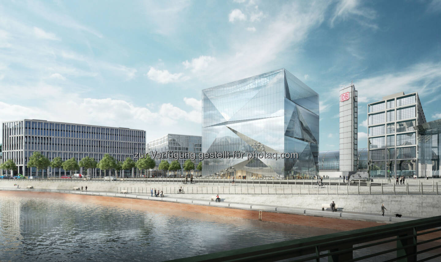 Cube Berlin, Europacity Blick von der Spree (c) CA Immo