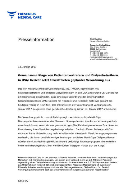 FMC: Gericht setzt Inkrafttreten geplanter Verordnung aus, Seite 1/2, komplettes Dokument unter http://boerse-social.com/static/uploads/file_2056_fmc_gericht_setzt_inkrafttreten_geplanter_verordnung_aus.pdf (13.01.2017) 