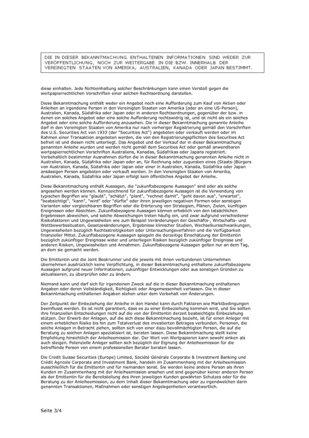 Fresenius platziert erfolgreich eigenkapital-neutrale Wandelanleihe, Seite 3/4, komplettes Dokument unter http://boerse-social.com/static/uploads/file_2069_fresenius_platziert_erfolgreich_eigenkapital-neutrale_wandelanleihe.pdf