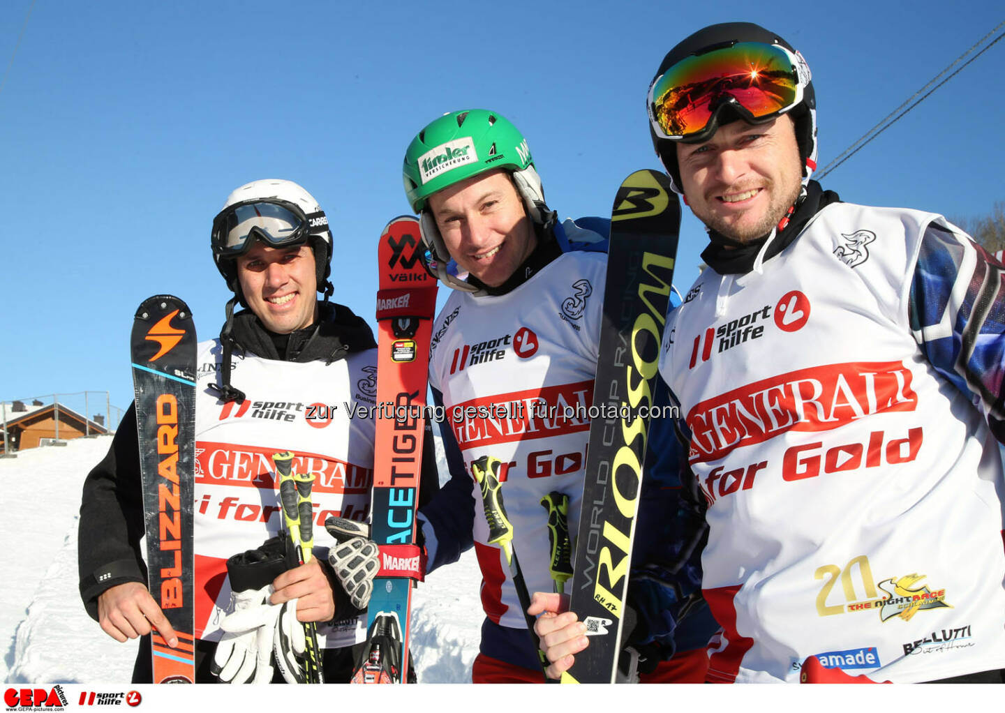 Ski for Gold Charity Race. Image shows Mario Matt, Manfred Pranger and Reinfried Herbst. Photo: GEPA pictures/ Harald Steiner