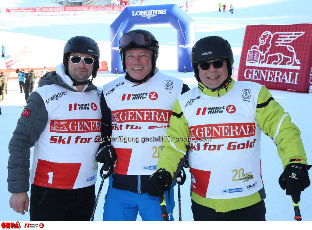 Ski for Gold Charity Race. Image shows Andre Bindlechner, Markus Murgg and Wolfgang Gratzer. Photo: GEPA pictures/ Harald Steiner (26.01.2017) 