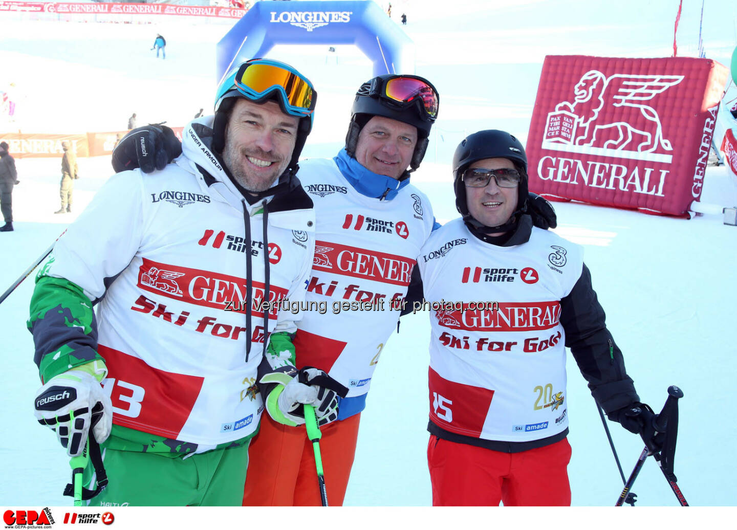 Ski for Gold Charity Race. Image shows Michael Kummerer, Herwig Straka and Christian Scheuch. Photo: GEPA pictures/ Harald Steiner