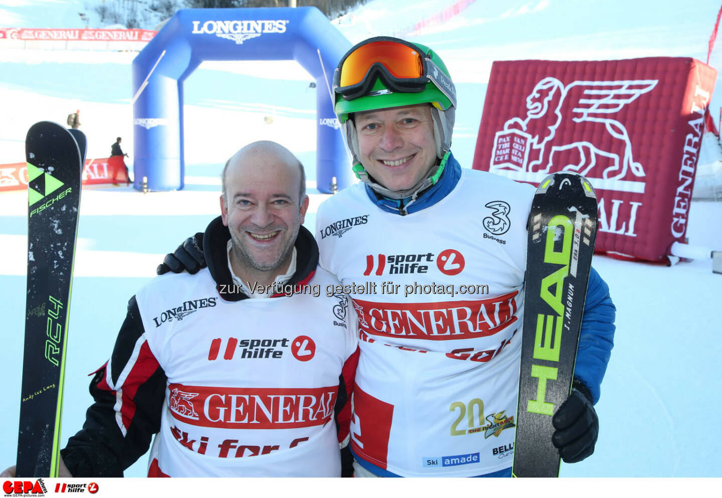 Ski for Gold Charity Race. Image shows Andy Lee Lang and Alex Kristan. Photo: GEPA pictures/ Harald Steiner