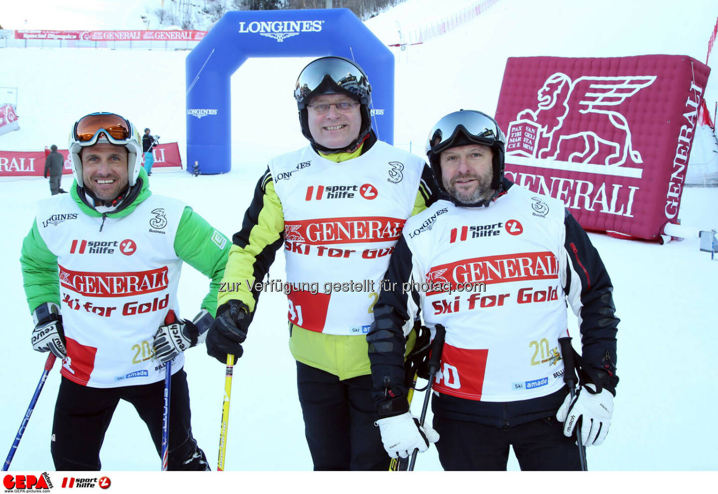 Ski for Gold Charity Race. Image shows Hannes Zeichen, Gerhard Weswaldi and Reinhard Schuetter. Photo: GEPA pictures/ Harald Steiner