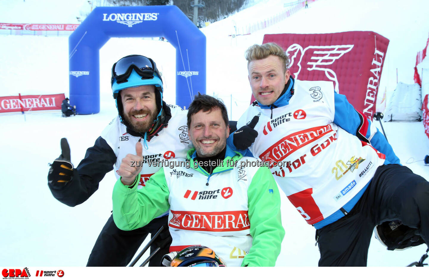 Ski for Gold Charity Race. Image shows Oliver Without, Gerfried Seeber and Willi Gabalier. Photo: GEPA pictures/ Harald Steiner
