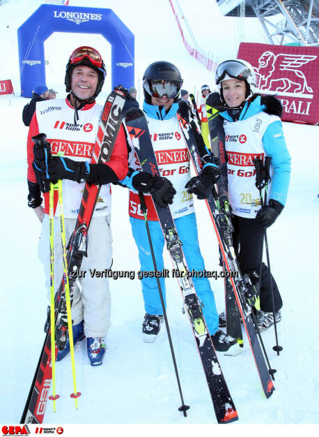 Ski for Gold Charity Race. Image shows Andreas Grossek, Horst Felbermayr and Andrea Felbermayr. Photo: GEPA pictures/ Harald Steiner (26.01.2017) 