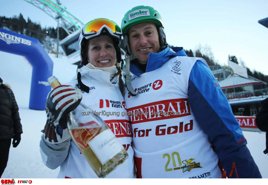 Ski for Gold Charity Race. Image shows Brigitte Kliment-Obermoser and Manfred Pranger. Photo: GEPA pictures/ Daniel Goetzhaber (26.01.2017) 
