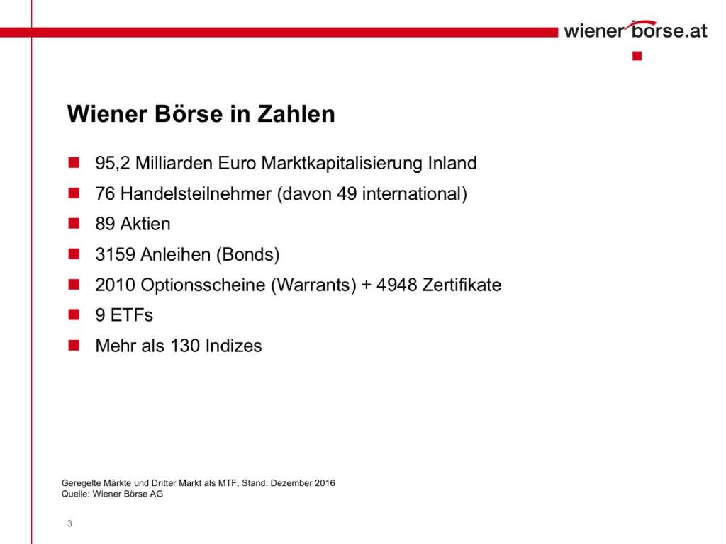 Wiener Börse in Zahlen (01.02.2017) 