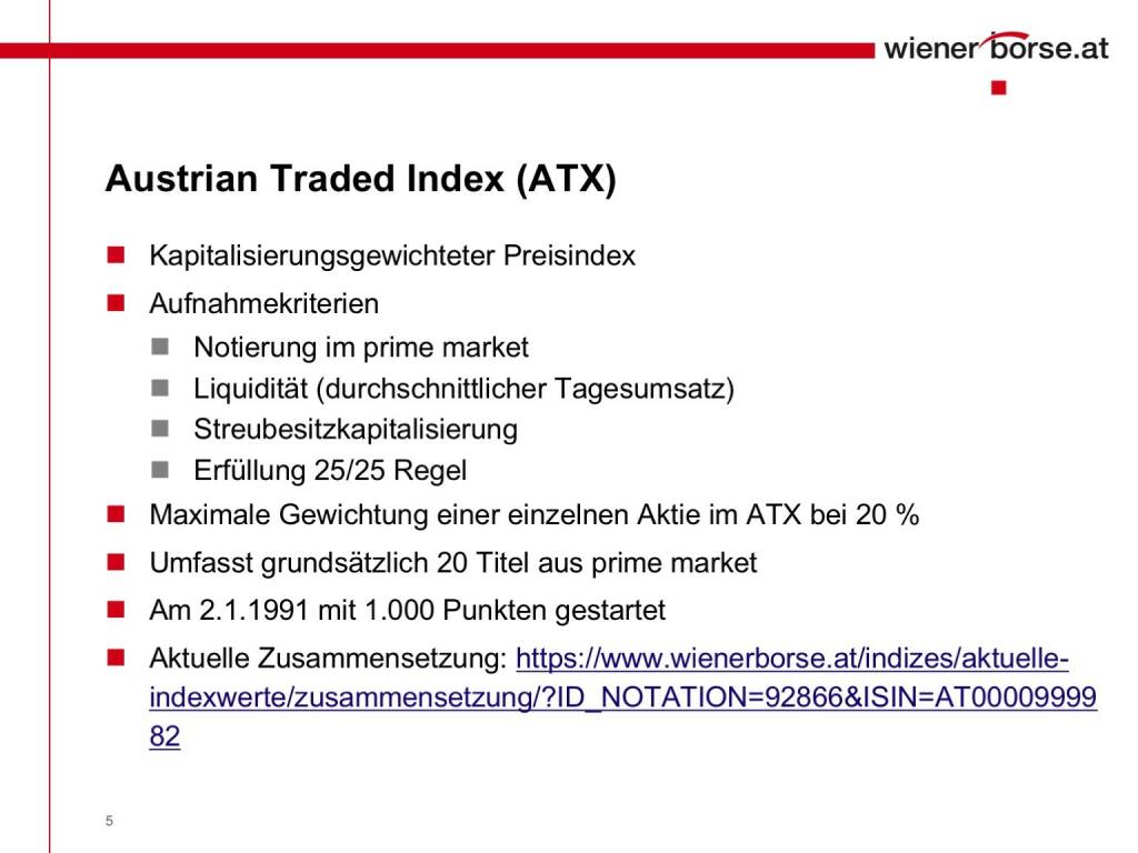 Wiener Börse - Austrian Traded Index ATX (01.02.2017) 