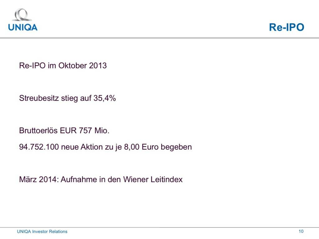 Uniqa - Re-IPO (01.02.2017) 