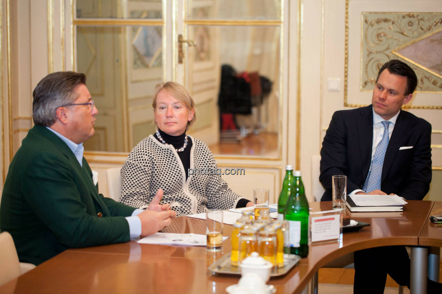 Karl-Heinz Strauss (Porr), Heike Arbter (RCB), Christoph Boschan (Wiener Börse)