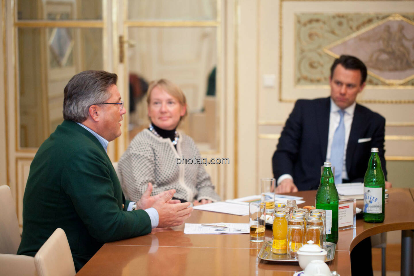 Karl-Heinz Strauss (Porr), Heike Arbter (RCB), Christoph Boschan (Wiener Börse)