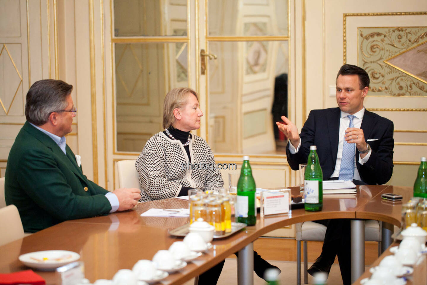 Karl-Heinz Strauss (Porr), Heike Arbter (RCB), Christoph Boschan (Wiener Börse)