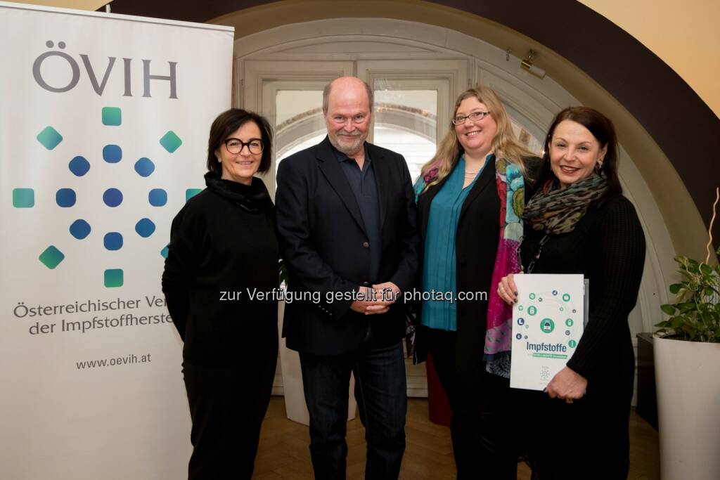 Ursula Köller, Herwig Kollaritsch, Birgit Weinberger, Renee Gallo-Daniel - Österreichischer Verband der Impfstoffhersteller (ÖVIH): Lebenslanges Impfen: Eine notwendige Präventionsmaßnahme (Fotocredit: ÖVIH/APA-Fotoservice/Hörmandinger), © Aussendung (08.02.2017) 