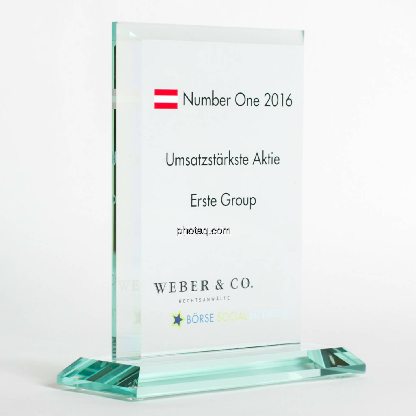 Number One Awards 2016 - Umsatzstärkste Aktie Erste Group