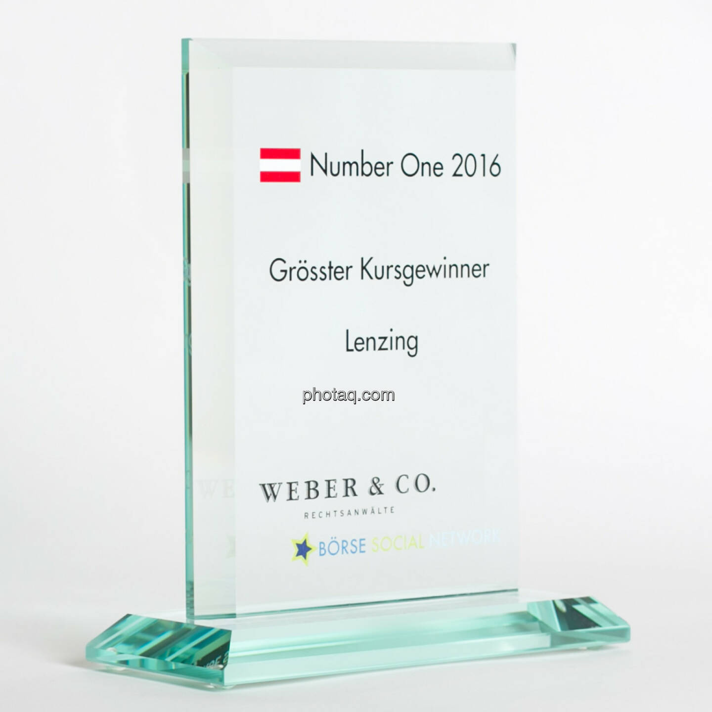 Number One Awards 2016 - Grösster Kursgewinner Lenzing