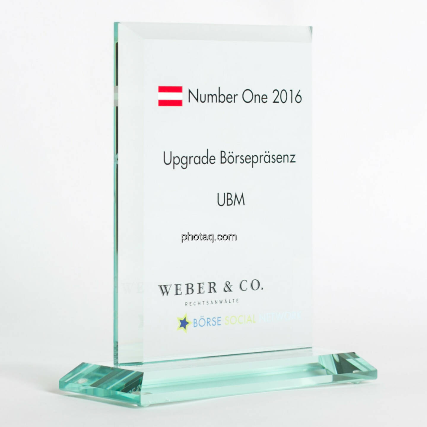Number One Awards 2016 - Upgrade Börsepräsenz UBM