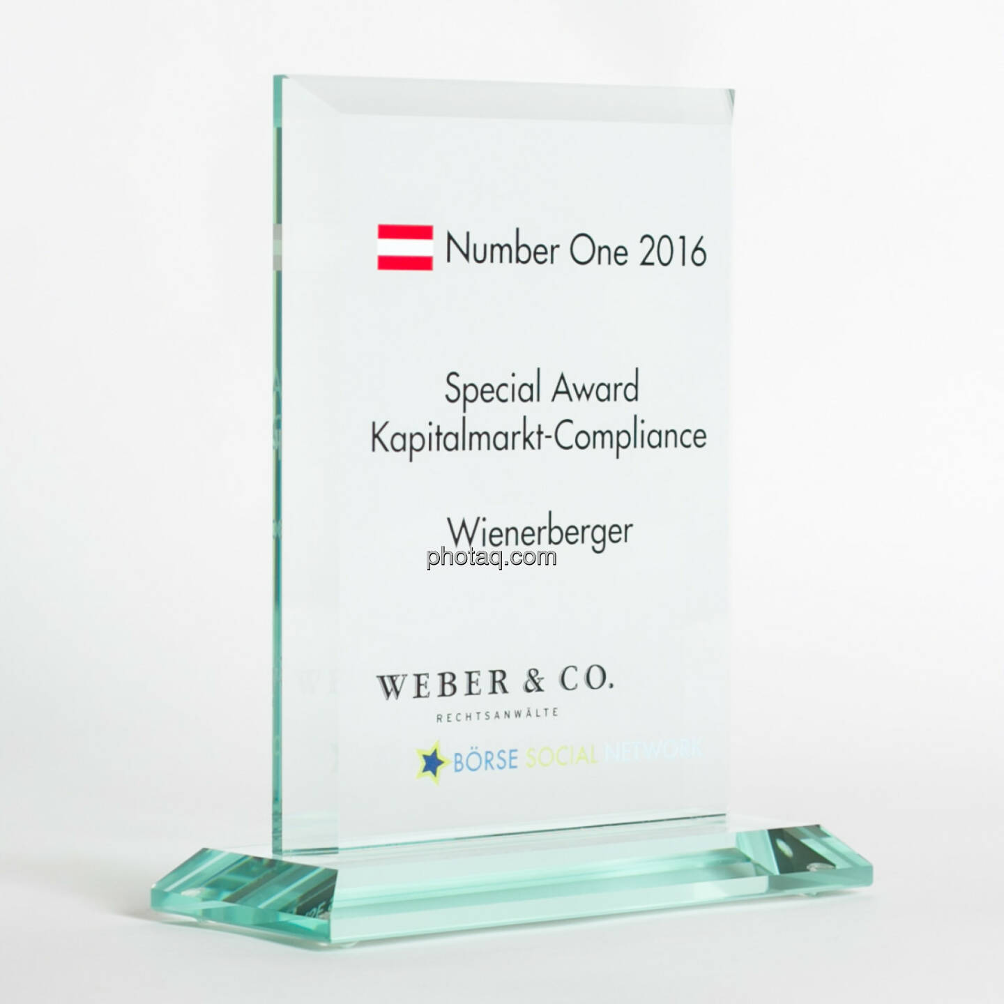 Number One Awards 2016 - Special Award Kapitalmarkt-Compliance Wienerberger