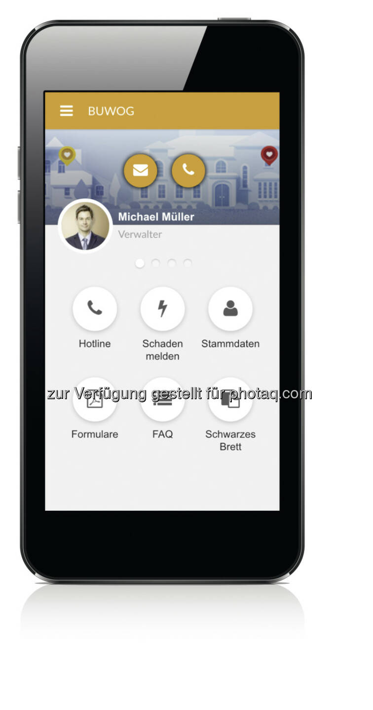 Buwog Mieter-App Dashboard (Fotocredit: Buwog)