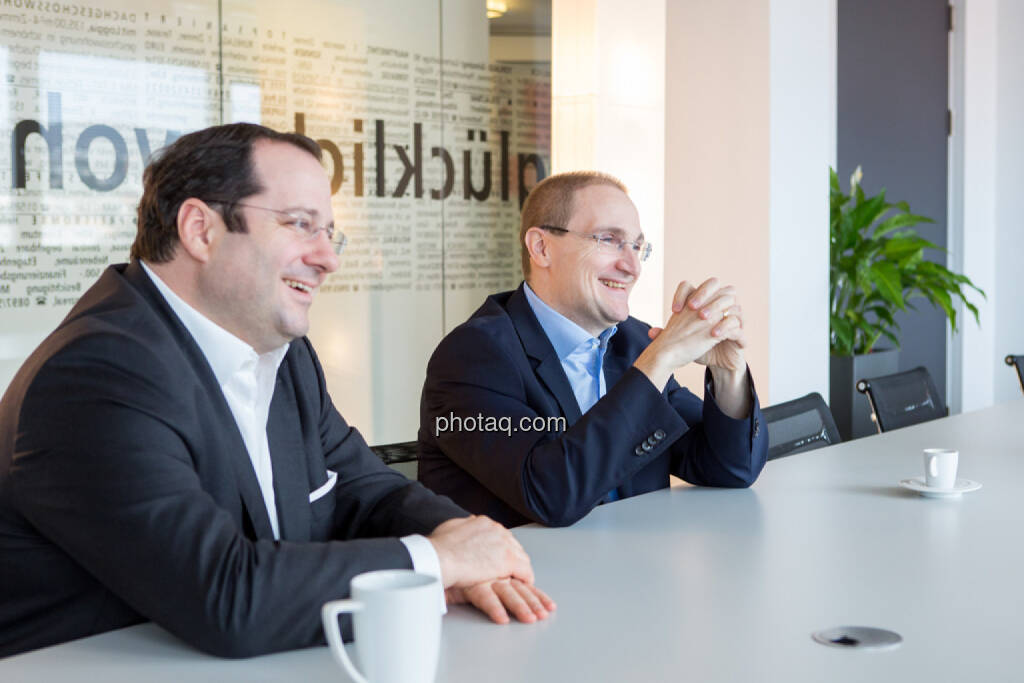 Daniel Riedl (CEO Buwog), Andreas Segal (CFO Buwog), &copy; Martina Draper/photaq (23.02.2017) 