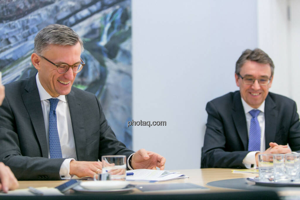 Robert Ottel (voestalpine, Aktienforum), Harald Hagenauer (Österreichische Post, C.I.R.A.), © Martina Draper/photaq (03.03.2017) 